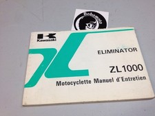 Manuel propriétaire Kawasaki ZL1000 ZL 1000 A Eliminator owner's manual