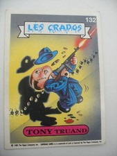 album PANINI MERLIN Les CRADOS Vignette Immage FRANCE Garbage Pail Kids N°132