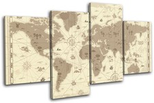 World Map Atlas Globe Sea