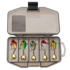 1 Ensemble Leurres Boîte, 10G Leurre À Lame Leurre À Lame Sandre Vert Rouge