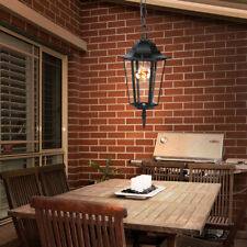 Lampe De Jardin En Verre Suspendue Design LED Avec Projecteur En ALU Noir