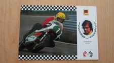 1971  DIETER  DRAUN MOTO GRAND PRIX 250 CC ALLEMAGNE CARTE POSTALE 