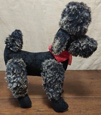 Peluche caniche noir articulé