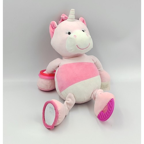 Doudou licorne rose - , blanc