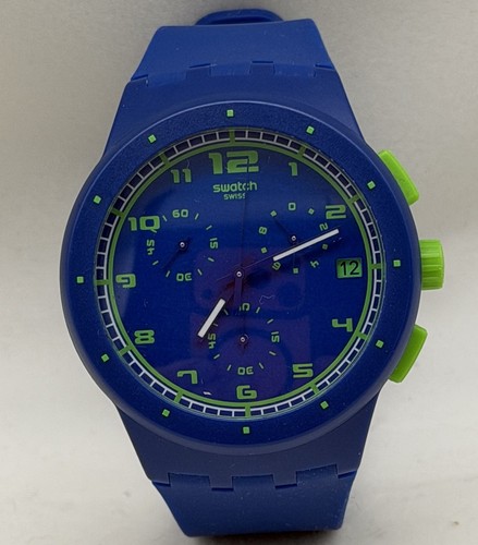 Swatch chronograph watch blue - swatch,