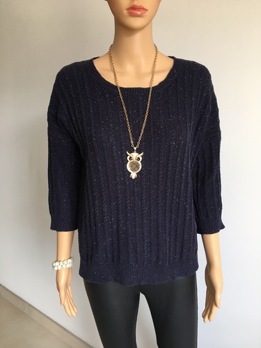 Pull bleu marine mango - marine, taille