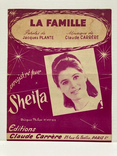 Partition sheila famille - sheila,