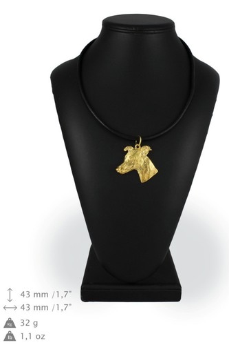 Whippet collier plaqué or - -,