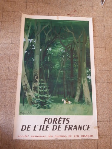 Affiche ancienne chapelain - ancienne,