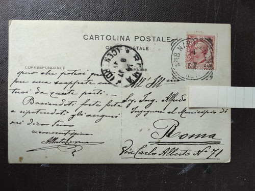 Italie pour rome 1907 - italie,