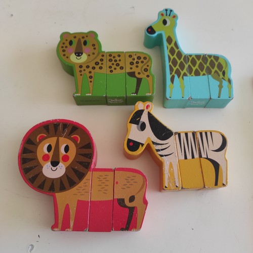 Lot animaux en bois - lot,