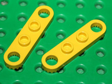 2 x Lego Technic Yellow Plate