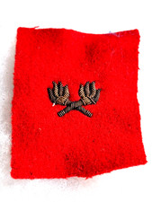 Un insigne  tissu militaire "