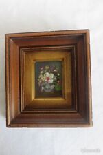 Ancien  tableau floral huile