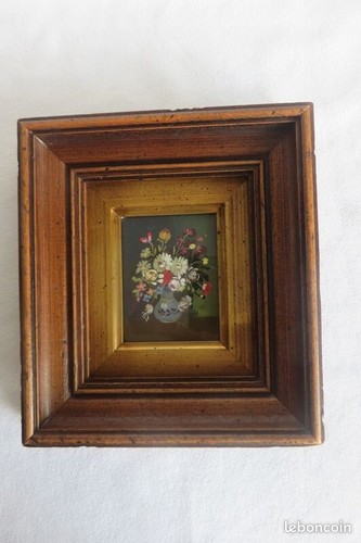 Ancien tableau floral - tableau,
