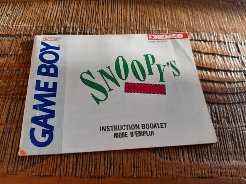 Notice pour jeu nintendo - notice,