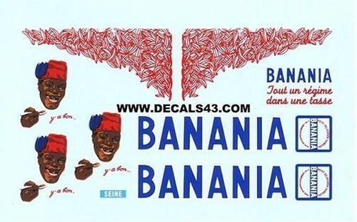 Décalcomanie banania - 1/43,