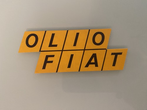 Autocollant olio fiat vintage - autocollant,