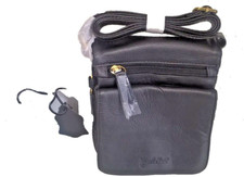 SACOCHE POCHETTE CUIR NOIR