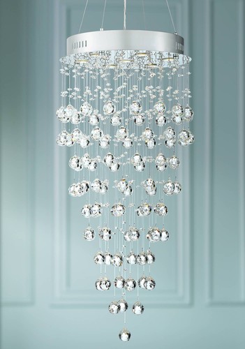 Aida silver hanging chandelier - aida,