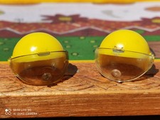 PLAYMOBIL X2 CASQUES SKIEURS JAUNES 1ère EPOQUE ÉCRANS REF 3561 SKI