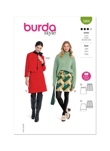 Burda 5868 jupe - burda,