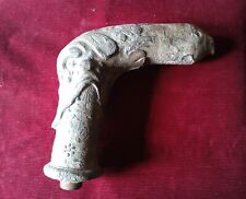 Ancien bec de fontaine de jardin gargouille en plomb forme de chimère de Dauphin