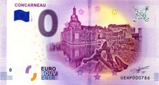 29 CONCARNEAU La ville close, N° de la 8ème liasse, 2018, Billet Euro Souvenir