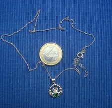 B32 Chaine Argent Massif 925 Pendentif Celtic Irish Claddagh Lot Bijou Ethnique