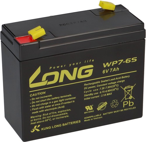 Kung long batterie wp7 - long, 6v