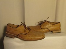 chaussures Charles JOURDAN cuir camel façon reptile  pointure 9 E