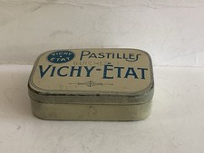 Rare Boîte en Métal de Pastilles Vichy-État. Début XXème. TBE