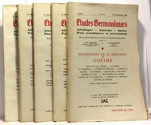 Etudes germaniques 10 - etudes, n°9