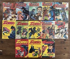 Lot de 13 livres de Poche ZORRO - de 1971 à 1982