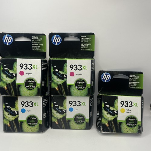 Lot genuine 933xl cyan - of,