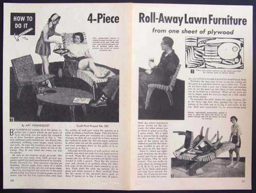 Piece lawn furniture 1956 - 4,