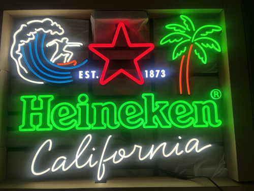Heineken california neon style - heineken,