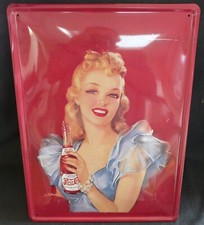 Plaque métal Pepsi-Cola Pin-up – 40 x 30 cm – déco vintage – REF 4332