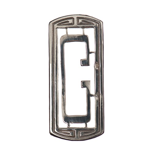 Monogramme lettre argent - monogramme, c