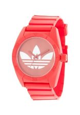 ADIDAS ORIGINALS - SANTIAGO - Montre rouge corail & blanc diam 4.2 cm 