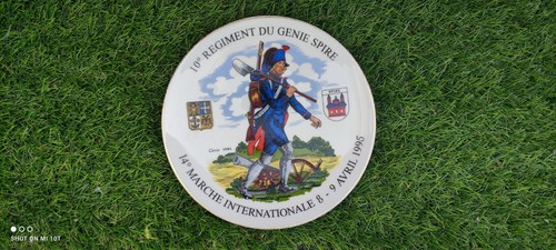 Assiette 10eme regiment - , du