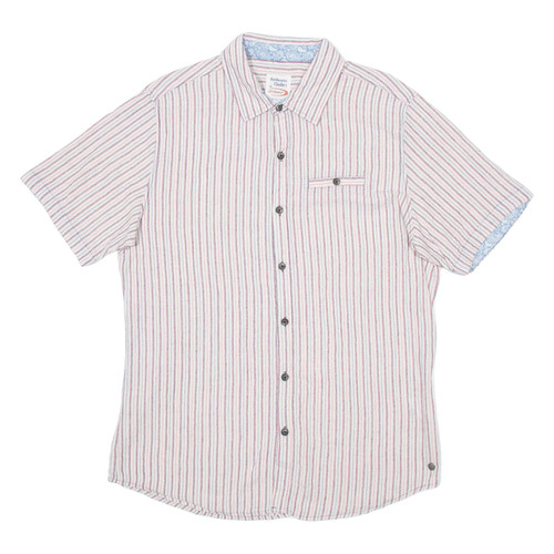 Chemise homme rayée rouge - rayée,