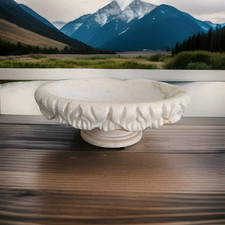 Grande Coupe à Fruits En Albâtre  ou autre Sur Pied