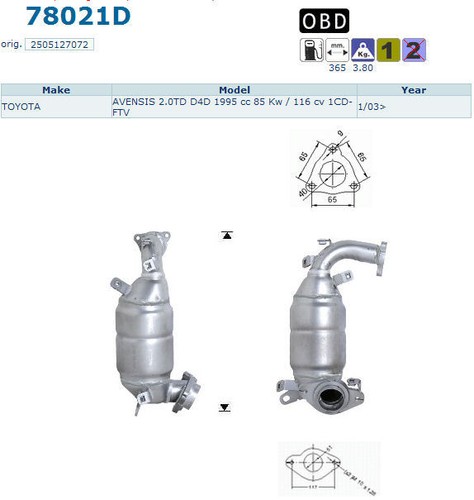 Pot catalytique toyota - catalytique,