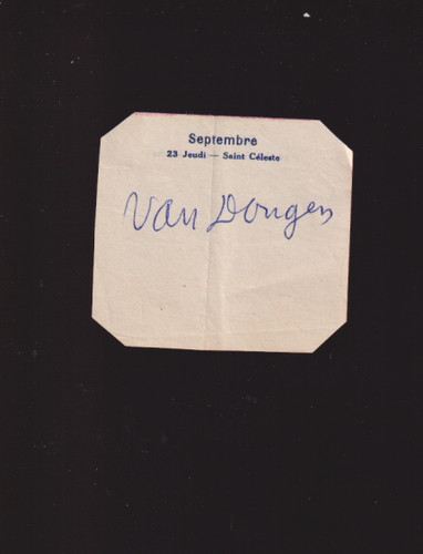 Rare signature autographe - rare,