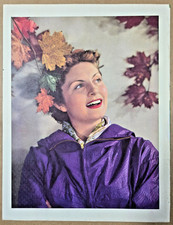 Impression : Portrait de jeune femme - Automne. 1952