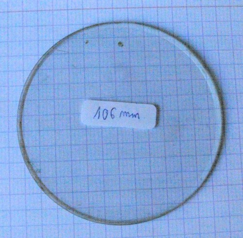 Verre rond plat vitre ronde - vitre,