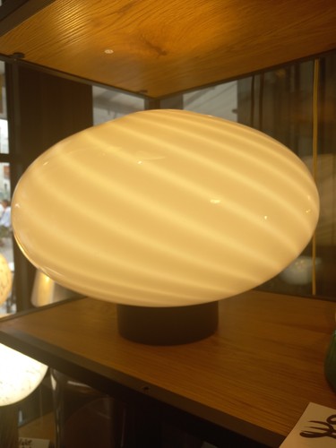 Grande lampe space age opaline
