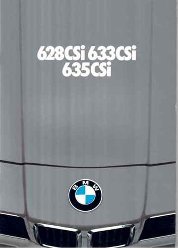 Catalogue brochure bmw 628 - catalogue, csi