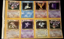 Part Of Uncut sheet pokemon